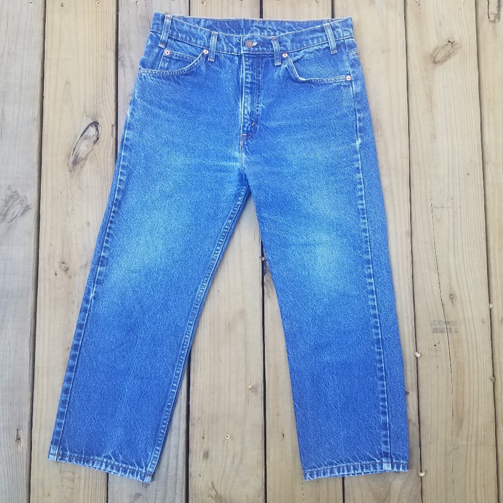 LEVI'S 505 Orange Tab Jeans